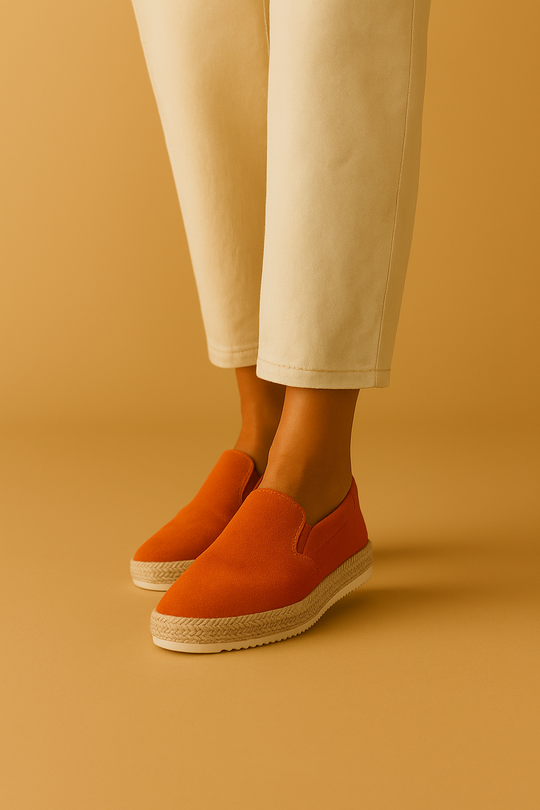 Espadrille Slipper PU-Leder für Herren