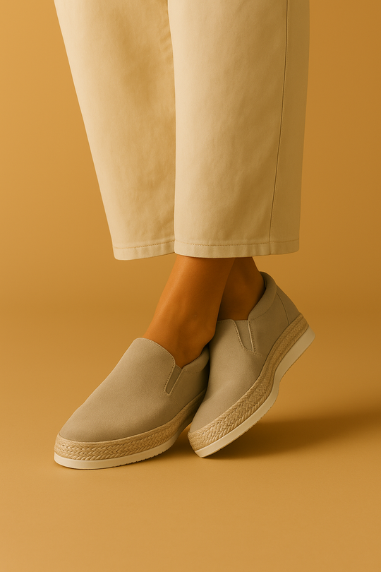 Espadrille Slipper PU-Leder für Herren