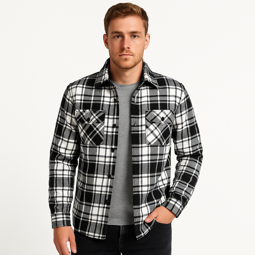 Gefütterte Steppjacke für Herren