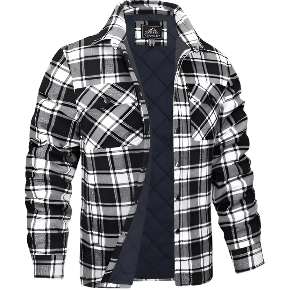 Gefütterte Steppjacke für Herren