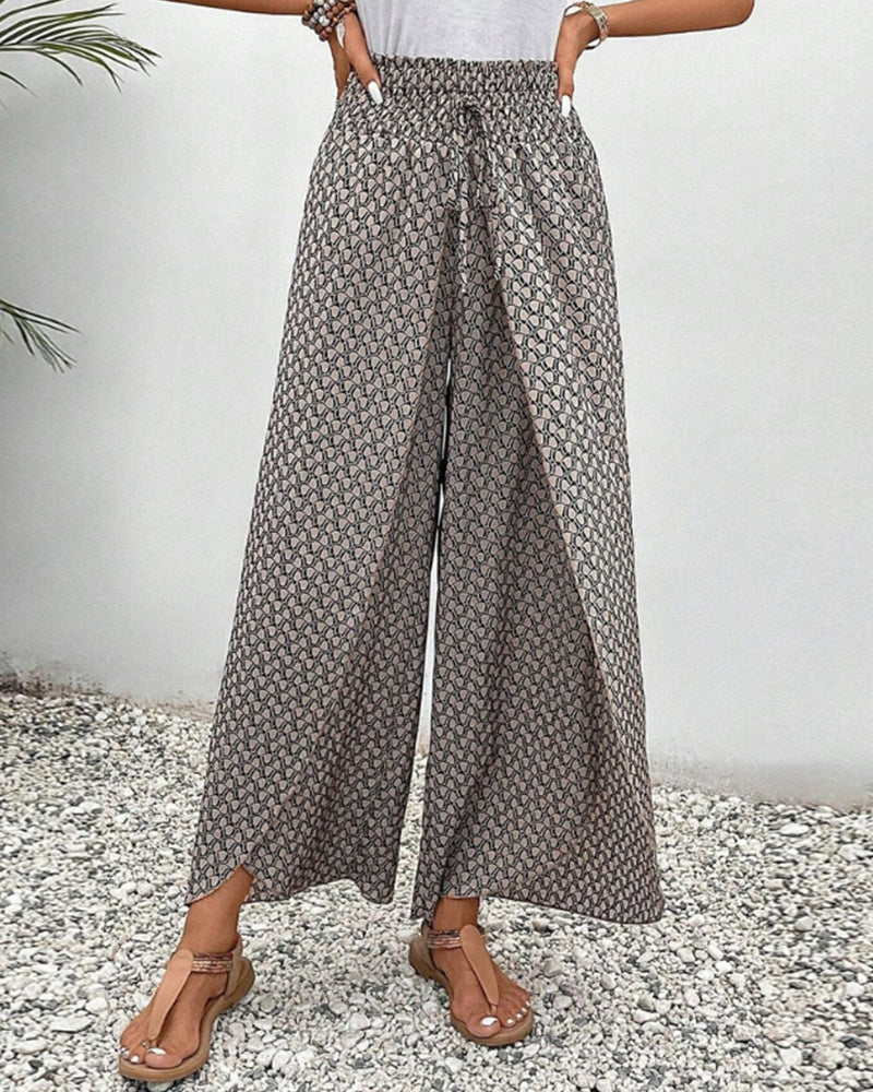 Geometrische Druckhose für Damen