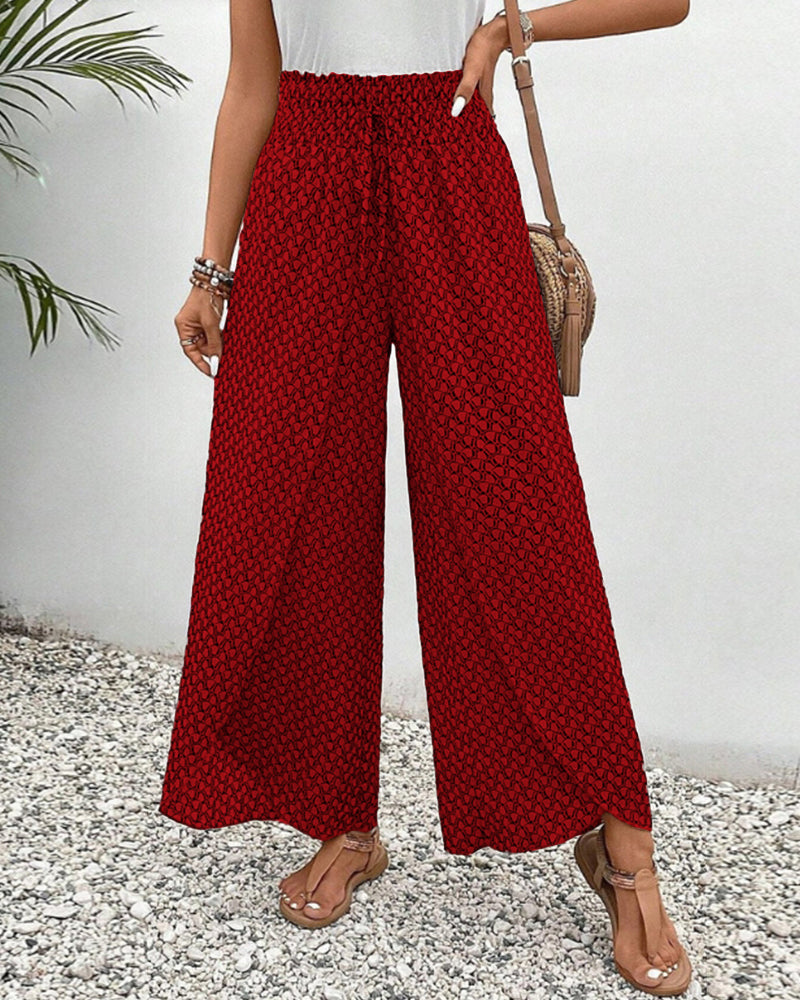 Geometrische Druckhose für Damen