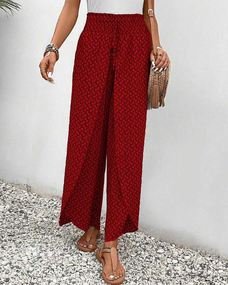 Geometrische Druckhose für Damen