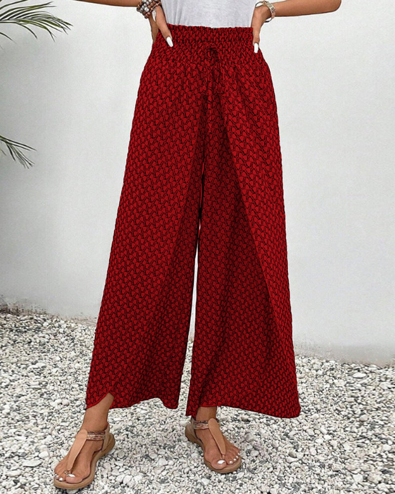 Geometrische Druckhose für Damen