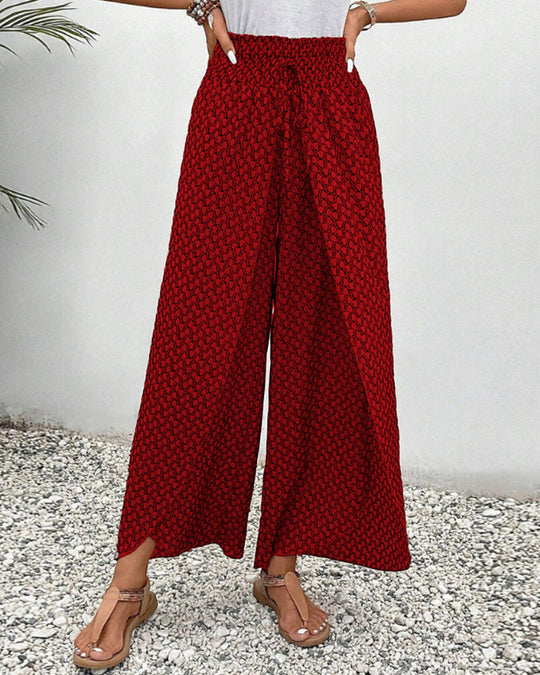 Geometrische Druckhose für Damen