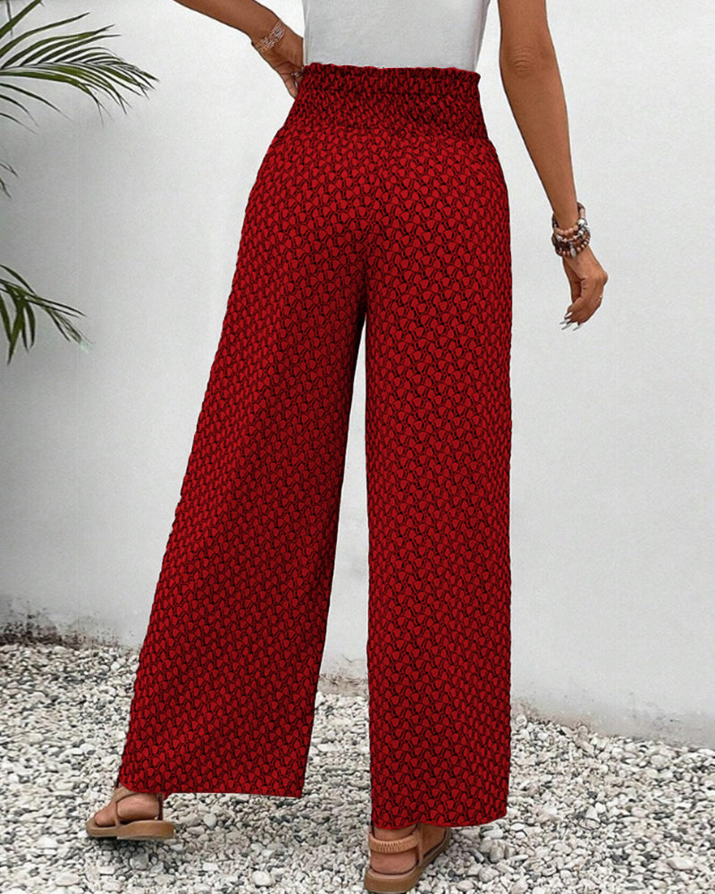 Geometrische Druckhose für Damen