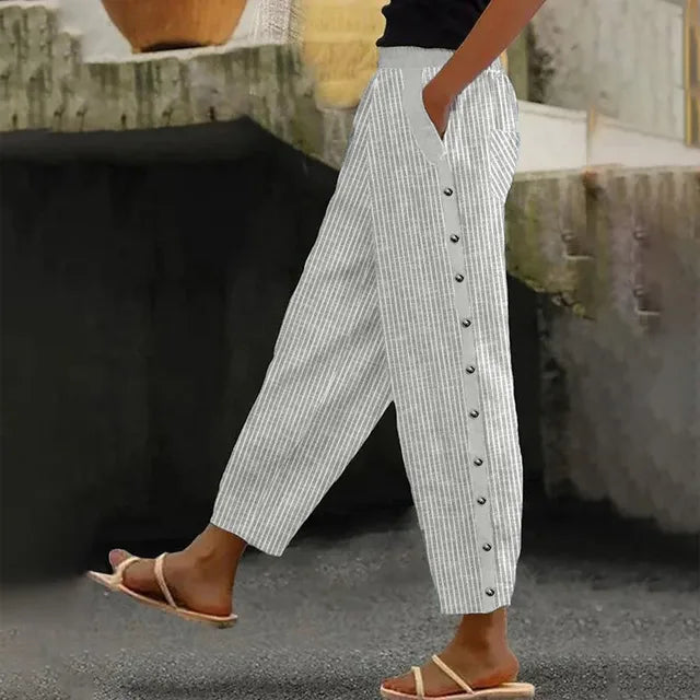 Gestreifte Freizeithose für Damen