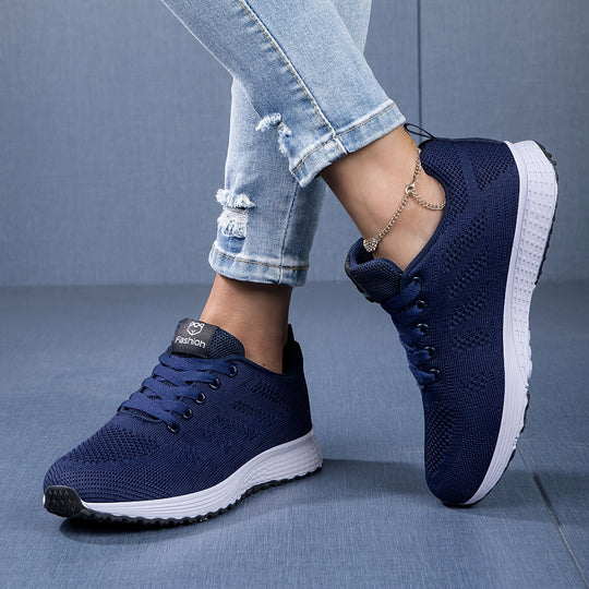 Gestrickte Sportschuhe für Damen im Camouflage-Design