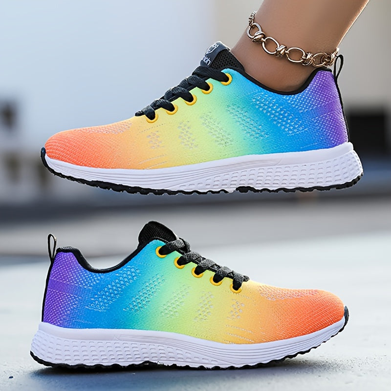 Gestrickte Sportschuhe für Damen im Camouflage-Design