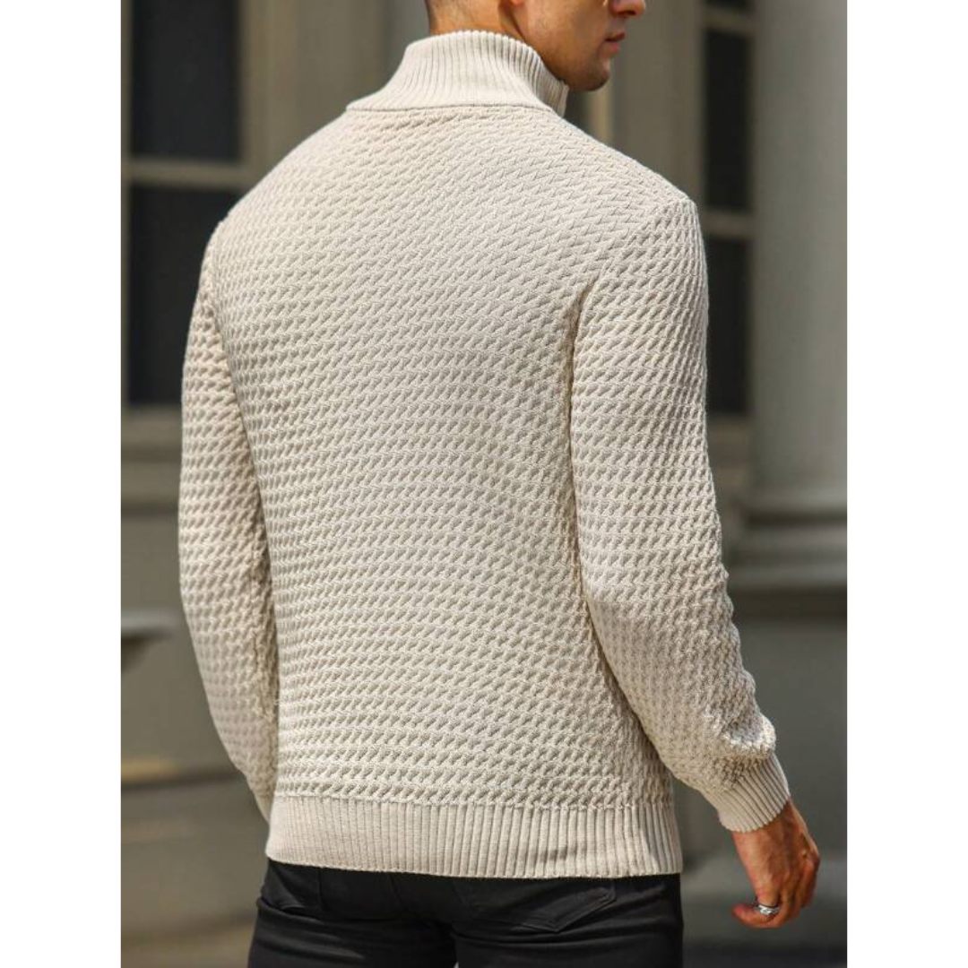 Halbzip Pullover für Herren aus warmer Fasermischung