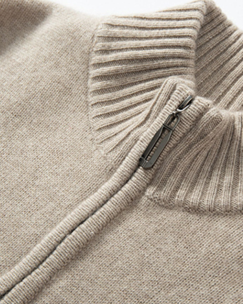 Halbzip Strickpullover für Herren