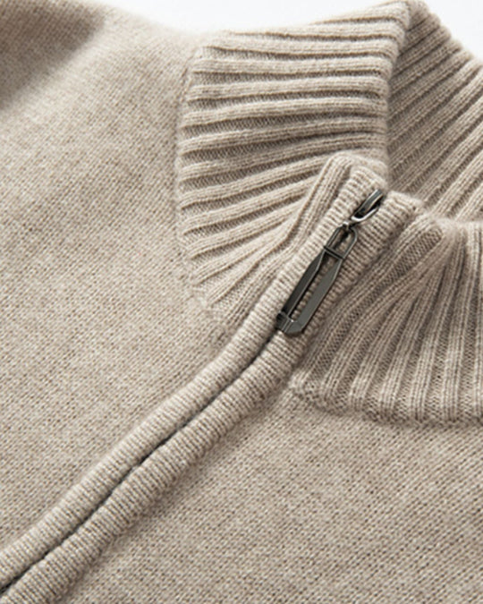 Halbzip Strickpullover für Herren