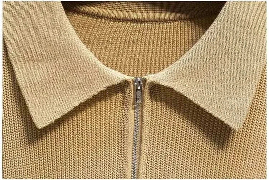Halbzip Strickpullover für Herren