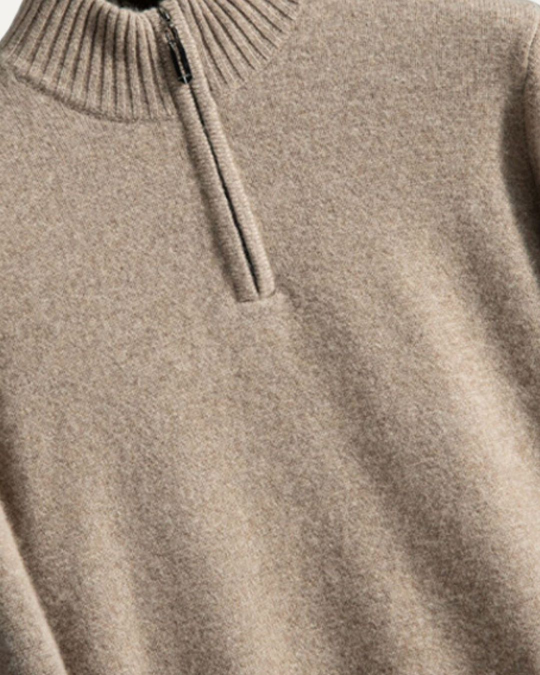 Halbzip Strickpullover für Herren