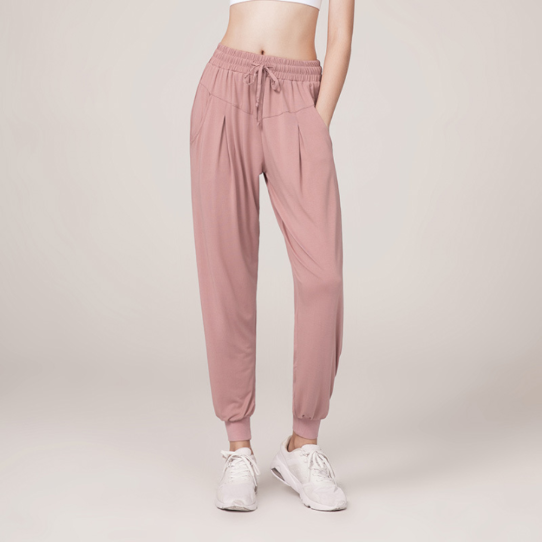 Haremshose mit Kordelzug & Relaxed Schnitt für Damen
