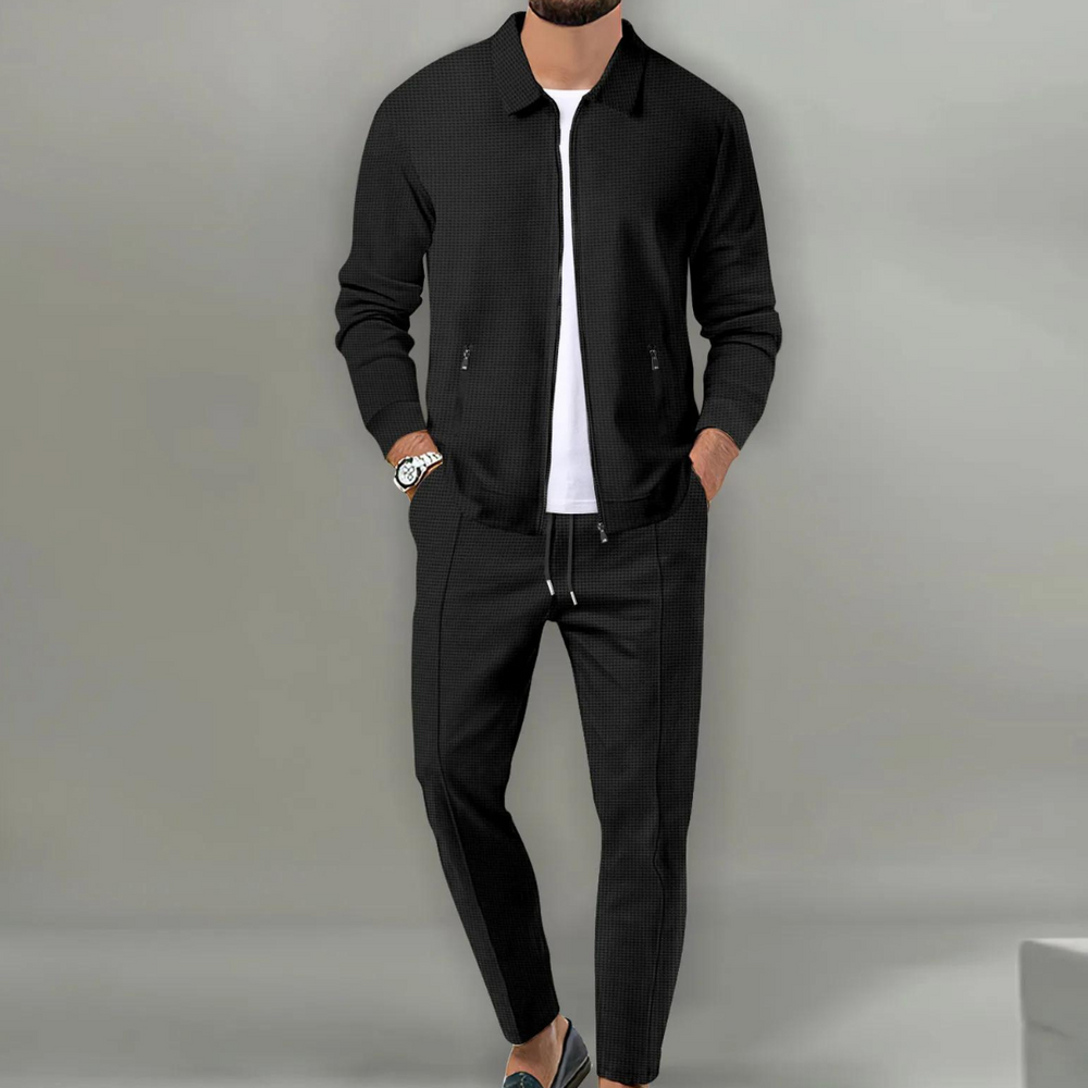 Herren Baumwoll Anzug Tweedelig Elegant Stilvoll