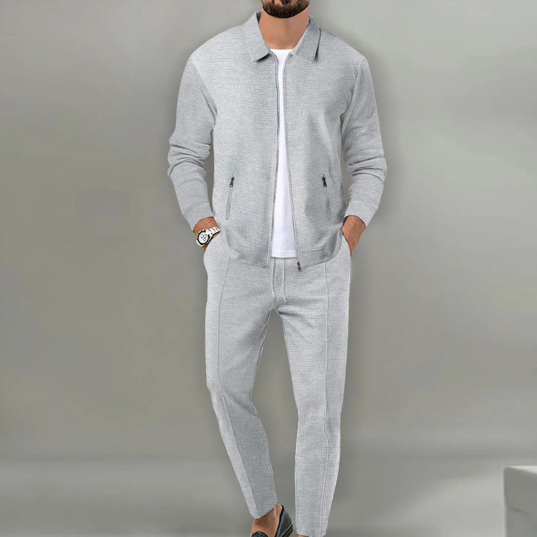 Herren Baumwoll Anzug Tweedelig Elegant Stilvoll