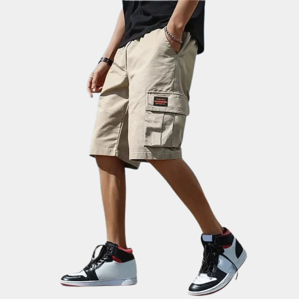 Herren Baumwoll Cargo Shorts Kurz für Freizeit und Outdoor