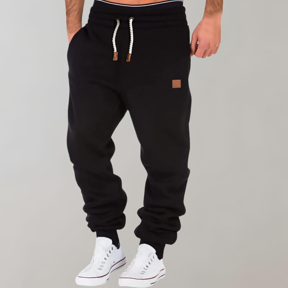 Herren Baumwoll Jogginghose Baggy-Stil Komfort Trainerhosen