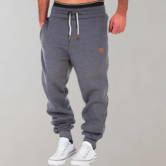 Herren Baumwoll Jogginghose Baggy-Stil Komfort Trainerhosen