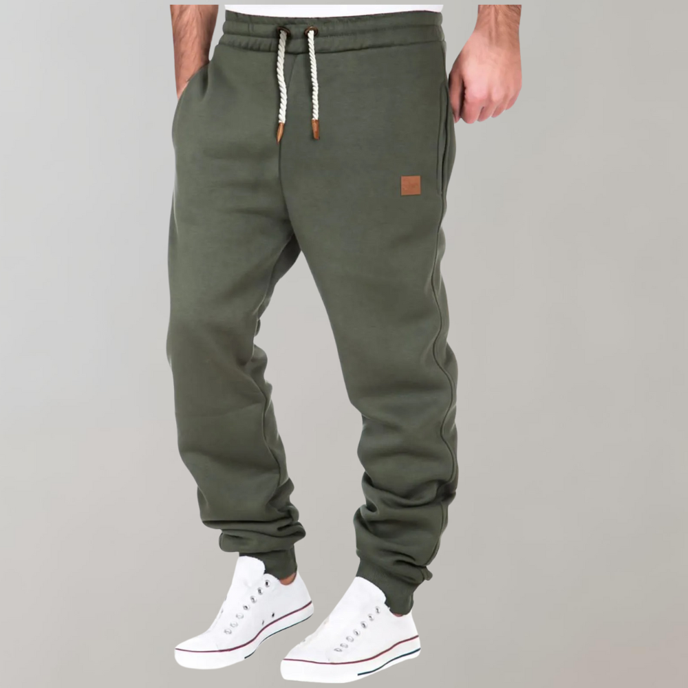 Herren Baumwoll Jogginghose Baggy-Stil Komfort Trainerhosen