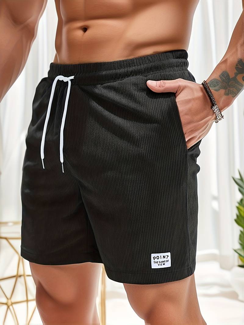 Variant image for Herren Baumwoll Shorts mit Gestreiftem Design-6