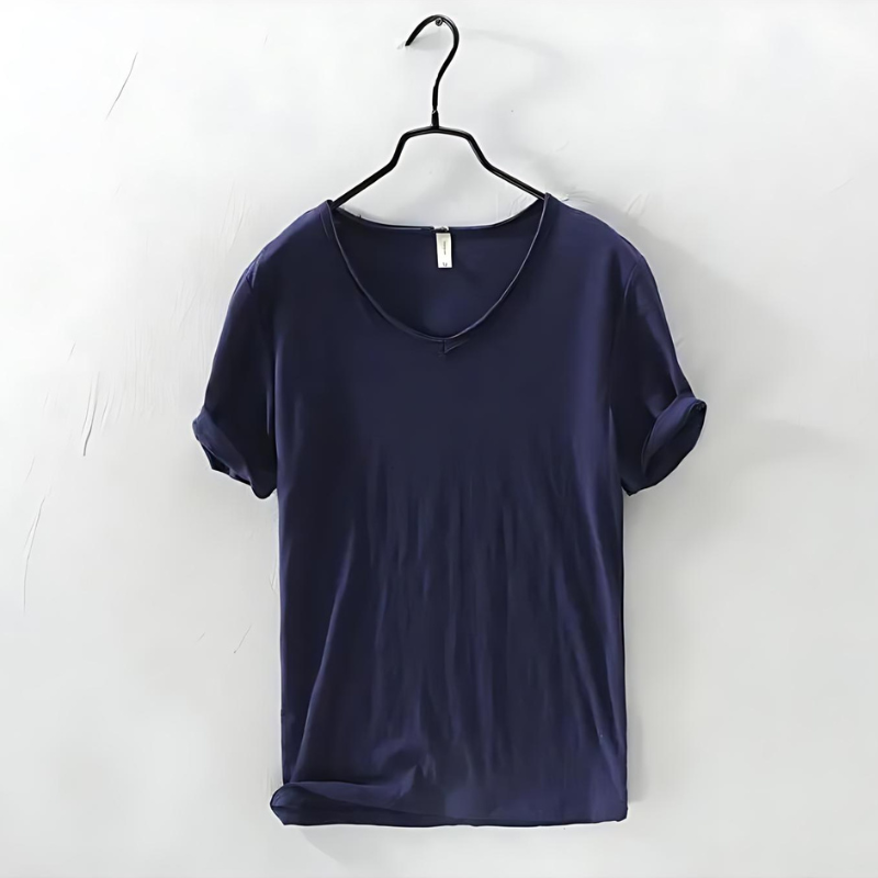 Variant image for Herren Baumwoll T-Shirt V-Ausschnitt Atmungsaktiv Relaxed Fit-36