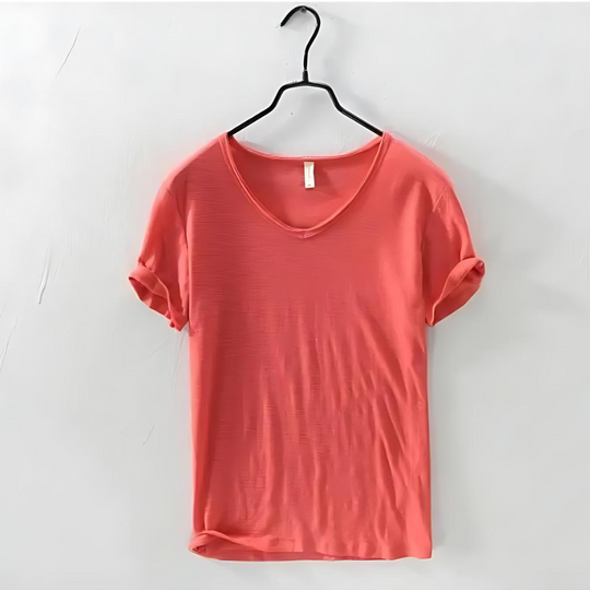 Variant image for Herren Baumwoll T-Shirt V-Ausschnitt Atmungsaktiv Relaxed Fit-41
