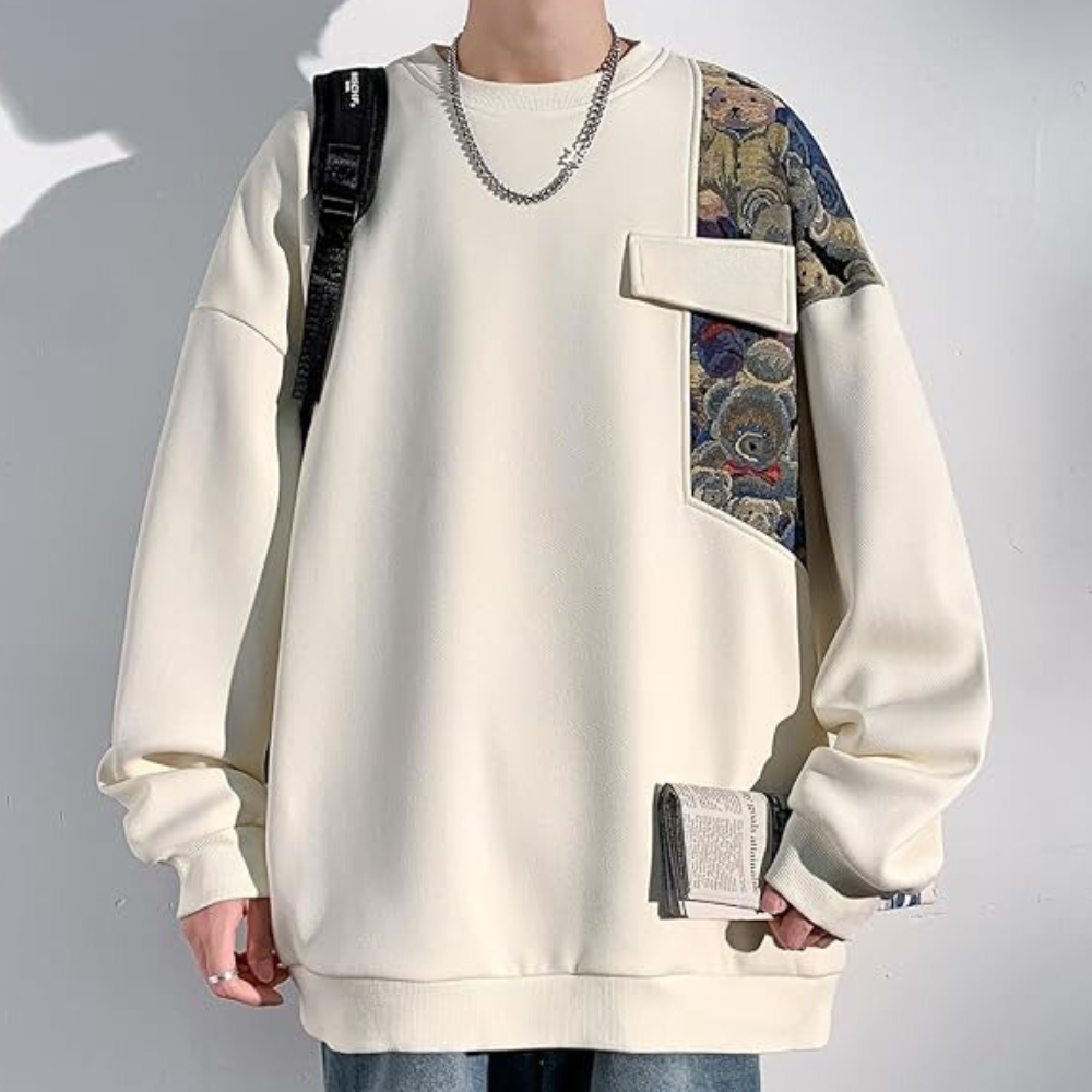 Herren Baumwoll Sommerhemd mit Bärenmotiv für Stil und Komfort