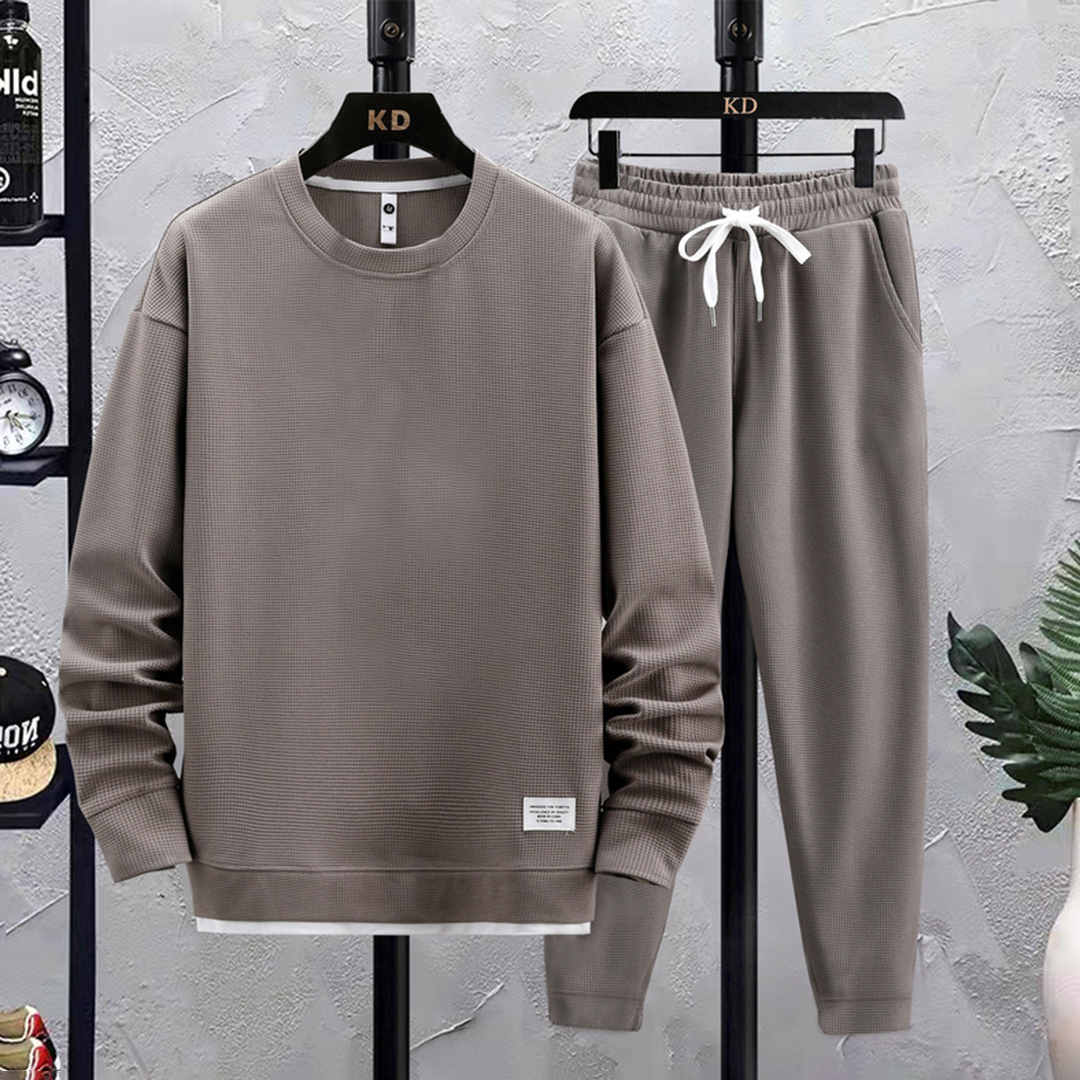 Herren Baumwolle Trainingsanzug Jogginganzug Set