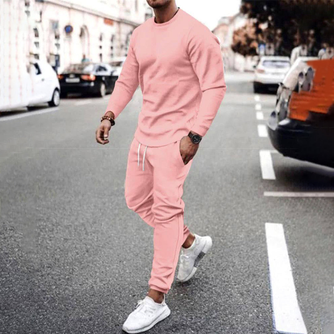 Herren Baumwolle Trainingsanzug Set Jogginganzug Stylish