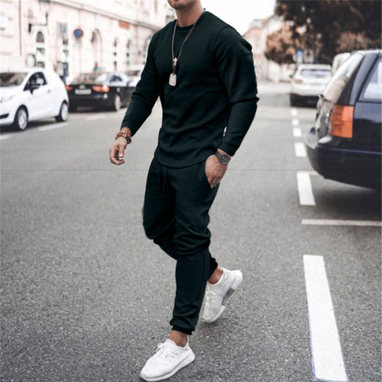 Herren Baumwolle Trainingsanzug Set Jogginganzug Stylish