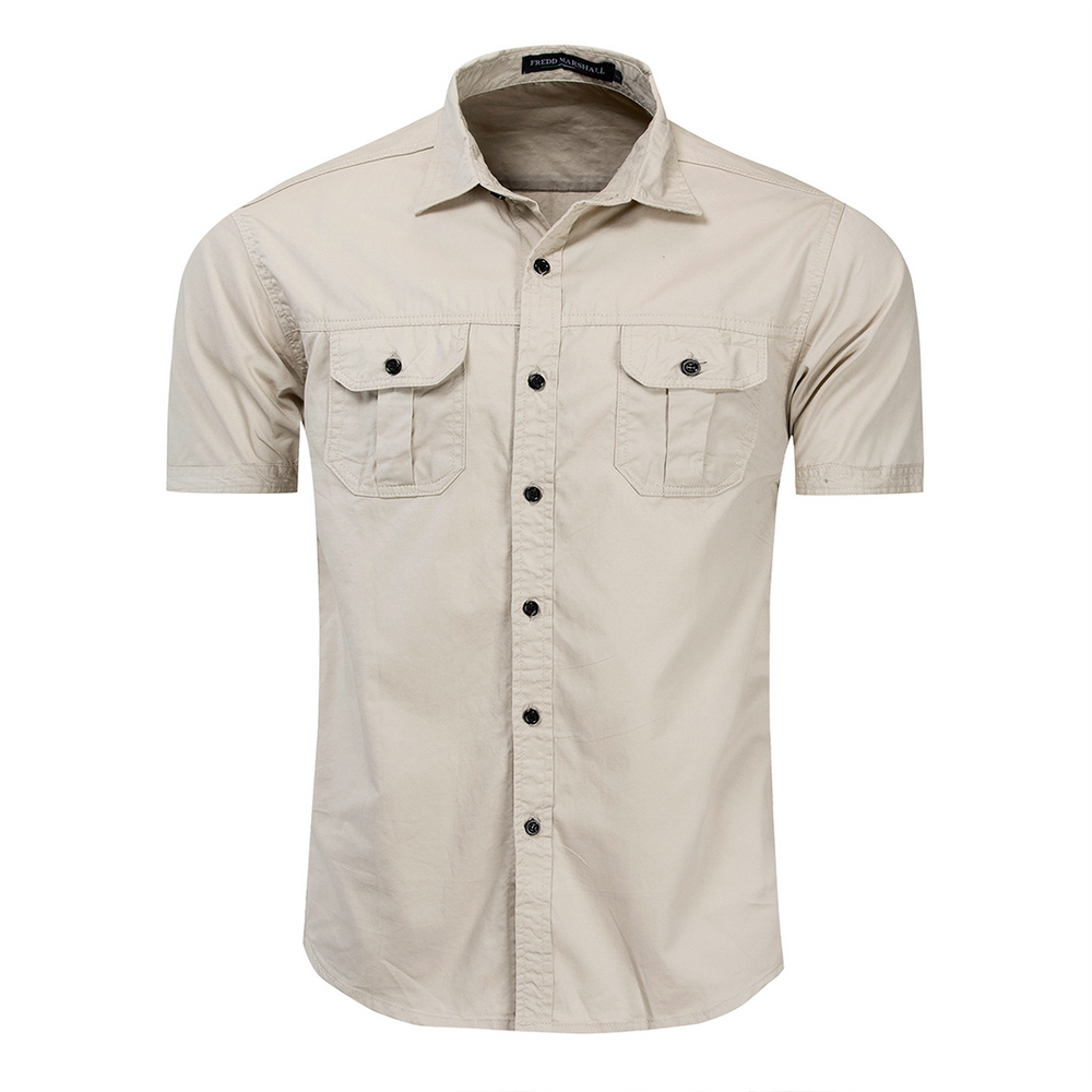 Herren Baumwollhemd Casual Stil