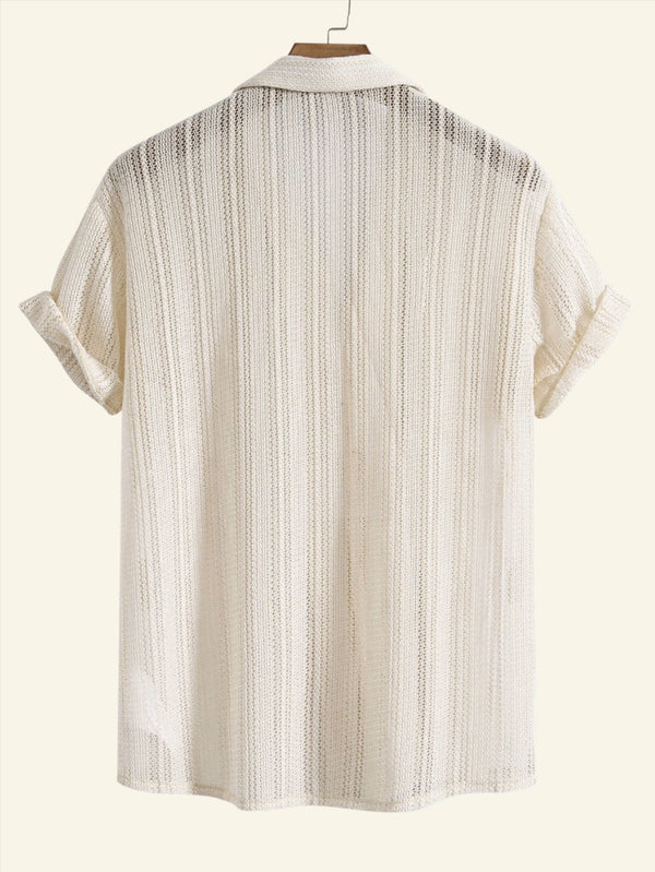 Herren Button-Down Hemd Baumwolle Atmungsaktiv