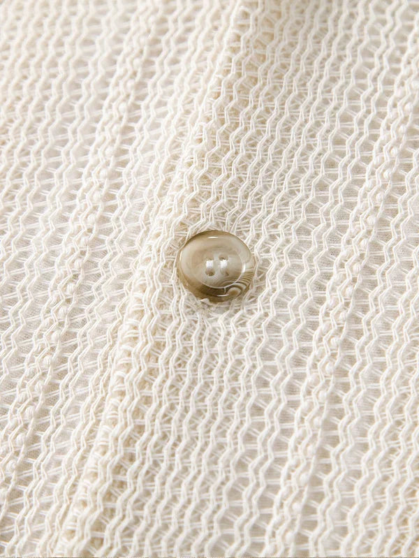Herren Button-Down Hemd Baumwolle Atmungsaktiv