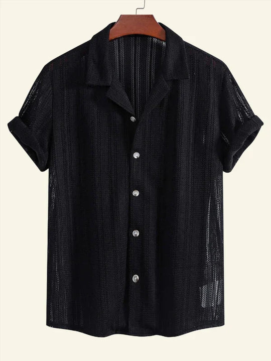 Herren Button-Down Hemd Baumwolle Atmungsaktiv