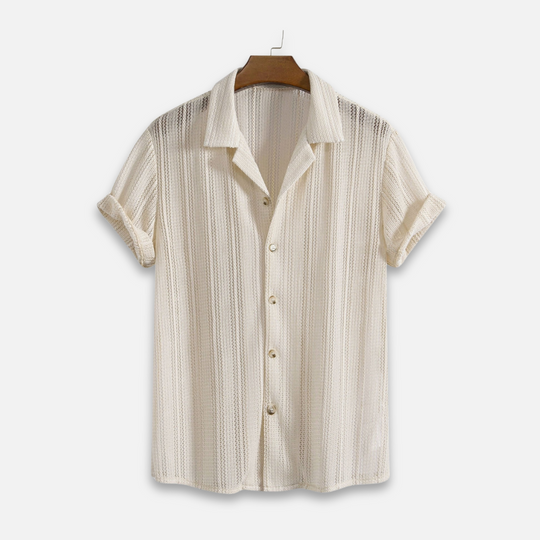 Herren Button-Down Hemd Baumwolle Atmungsaktiv