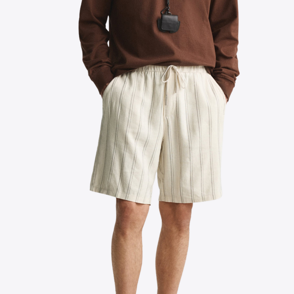 Herren Leinen Kurze Hosen - Bequeme Shorts für Sommer