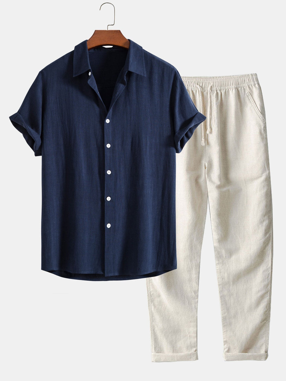 Herren Leinen Sommer Set für Komfort und Stil