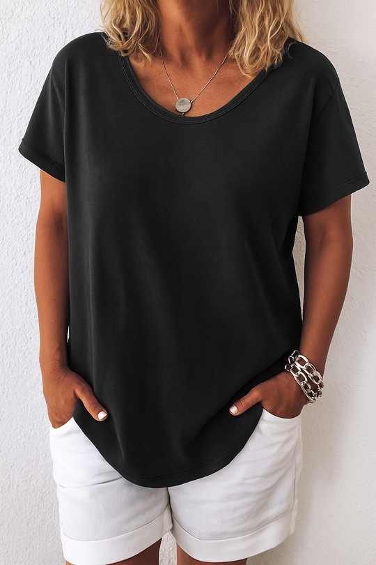 Herren Leinen Sommer T-Shirt