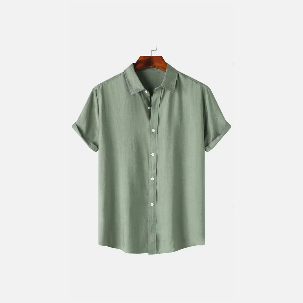 Herren Leinenhemd Atmungsaktiv Elegantes Hemd für Herren