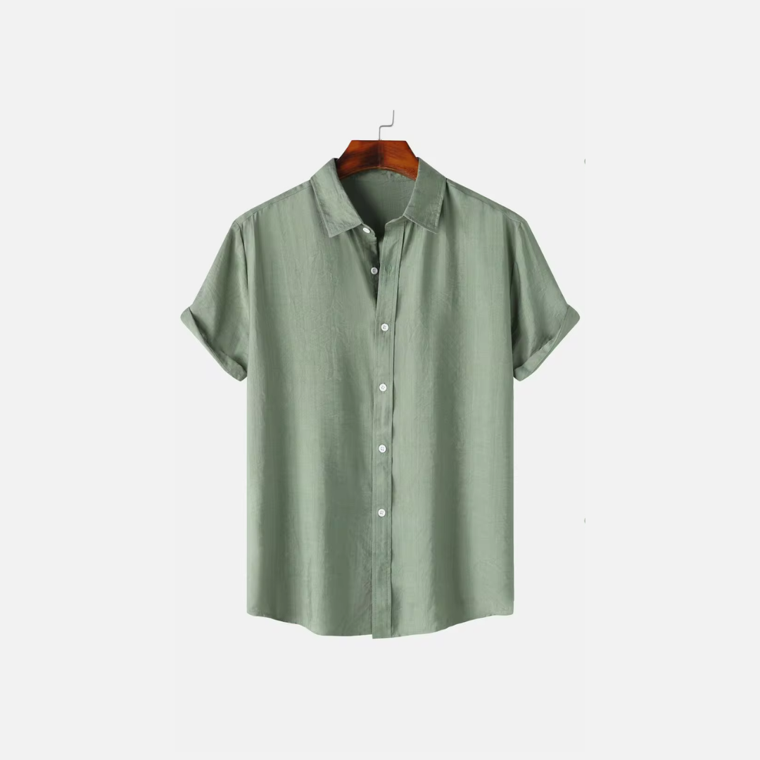 Herren Leinenhemd Atmungsaktiv Elegantes Hemd für Herren