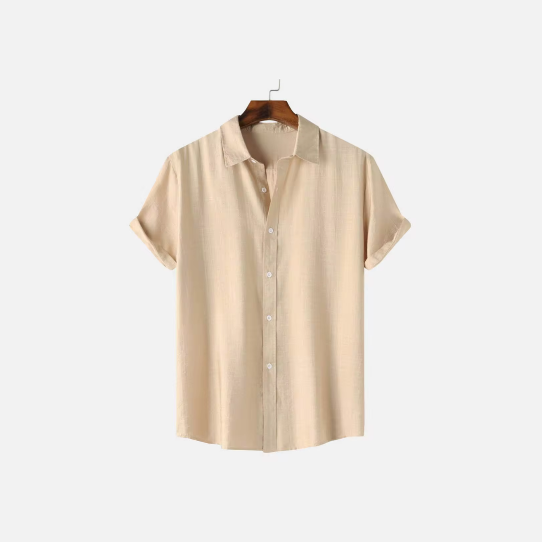 Herren Leinenhemd Atmungsaktiv Elegantes Hemd für Herren