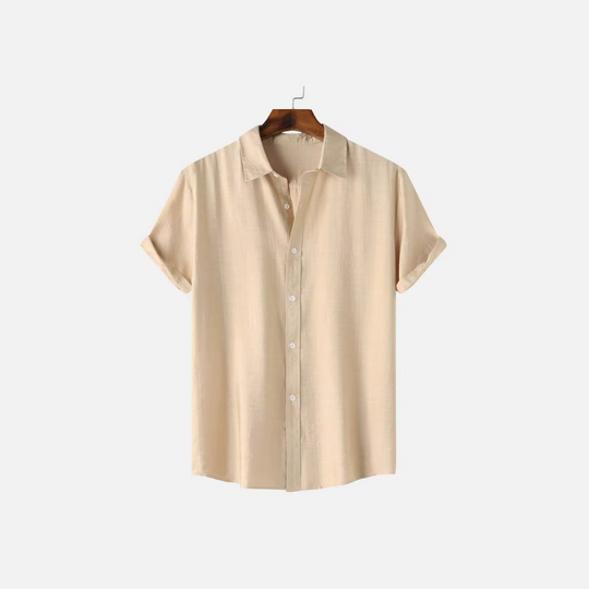 Herren Leinenhemd Atmungsaktiv Elegantes Hemd für Herren