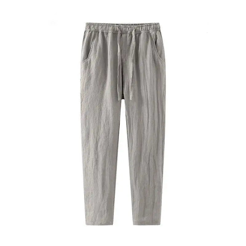 Herren Leinenhose Atmungsaktiv Casual Hosen für Herren