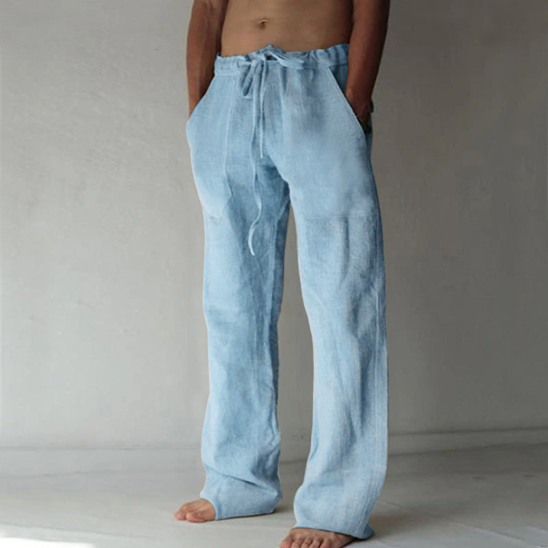 Herren Leinenhose Relaxed Fit Atmungsaktiv