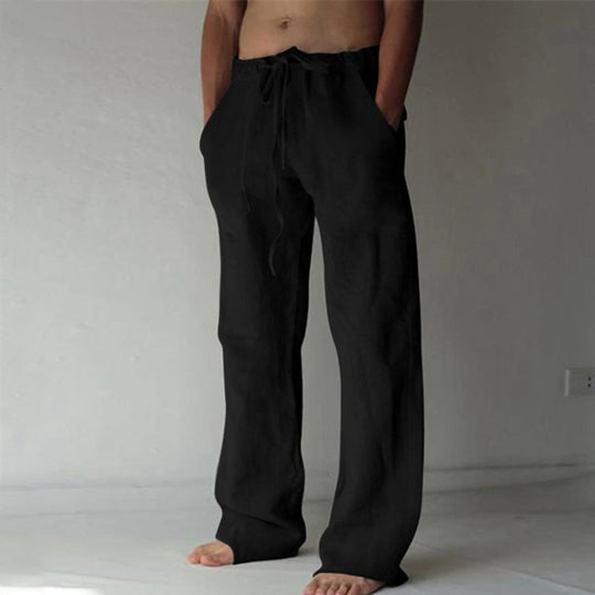 Herren Leinenhose Relaxed Fit Atmungsaktiv