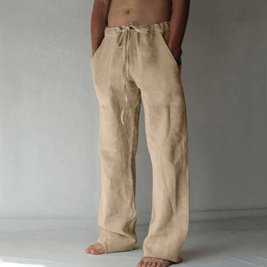 Herren Leinenhose Relaxed Fit Atmungsaktiv