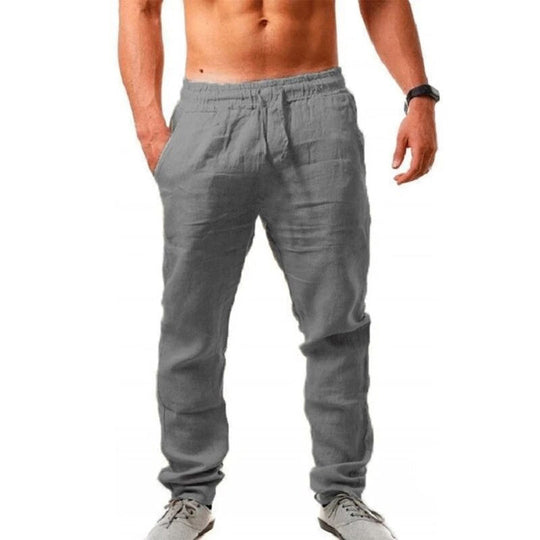 Herren Leinenhose Sommer Atmungsaktiv Elegantes Design