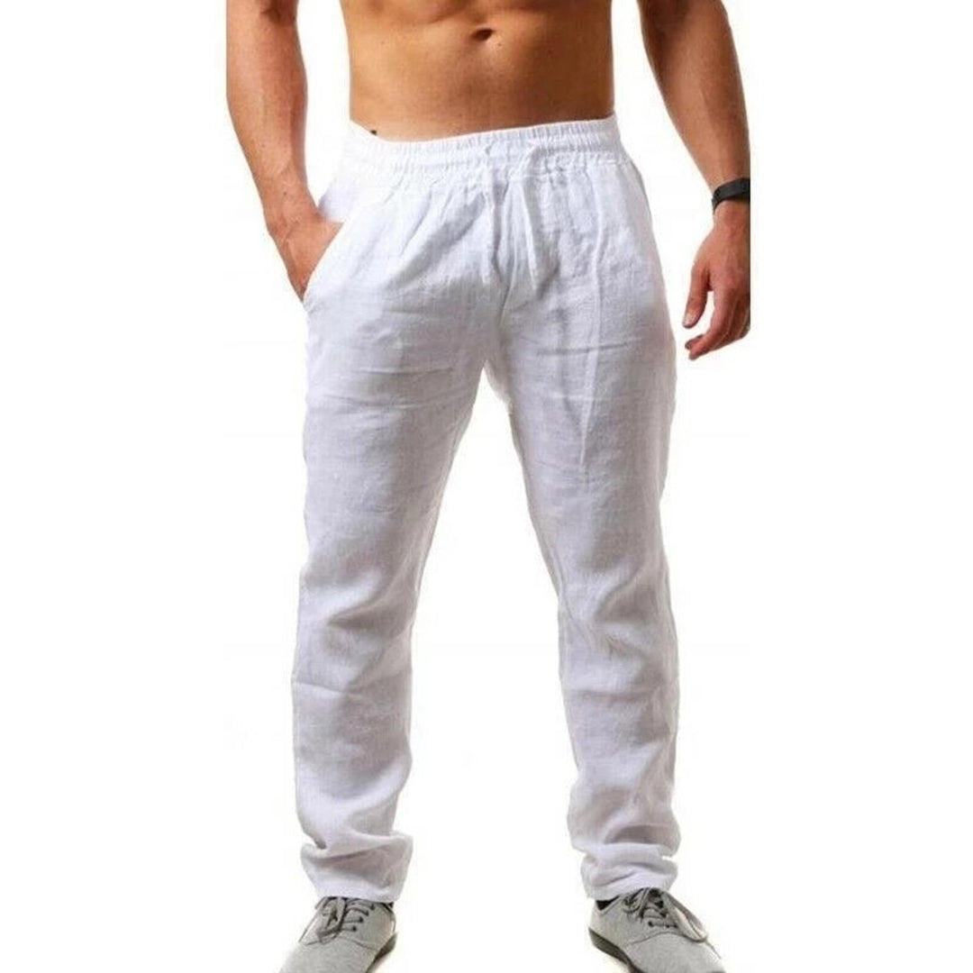 Variant image for Herren Leinenhose Sommer Atmungsaktiv Elegantes Design-37